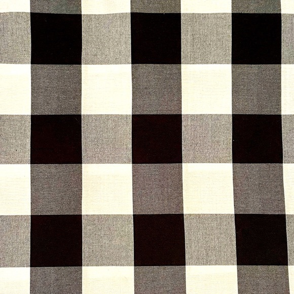 Black & White Buffalo Plaid Table Runner - Picture 2 of 2